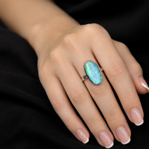 Aurora Opal Adjustable Ring